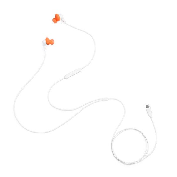 JBL Endurance RUN 3C, In-Ear-Sport-Kopfhörer mit Kabel, weiss