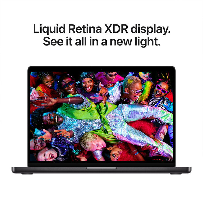 MacBook Pro 14&quot; mit M5 Chip mit 10-Core CPU und 10-Core GPU, 16GB, 512GB SSD, Space Schwarz