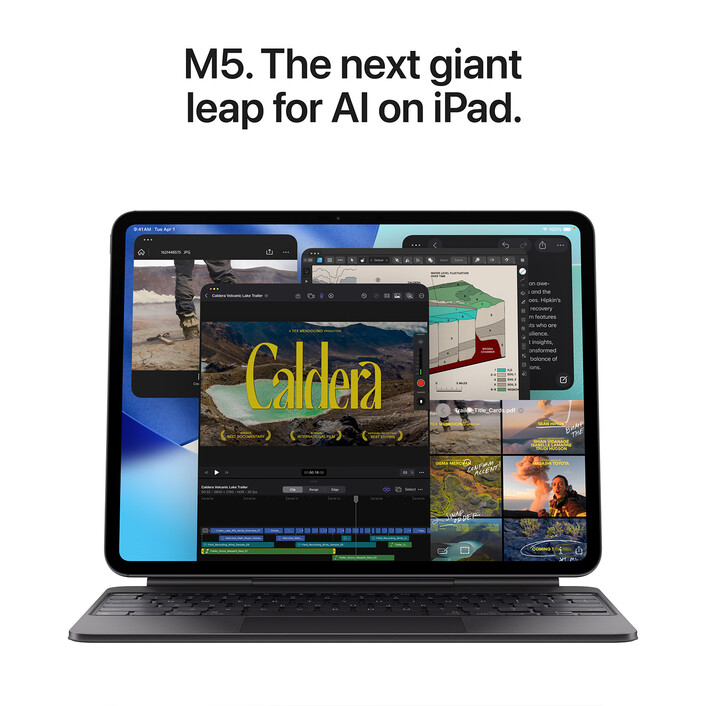 iPad Pro 13&quot; Wi-Fi mit Standardglas, 256GB, Space Schwarz