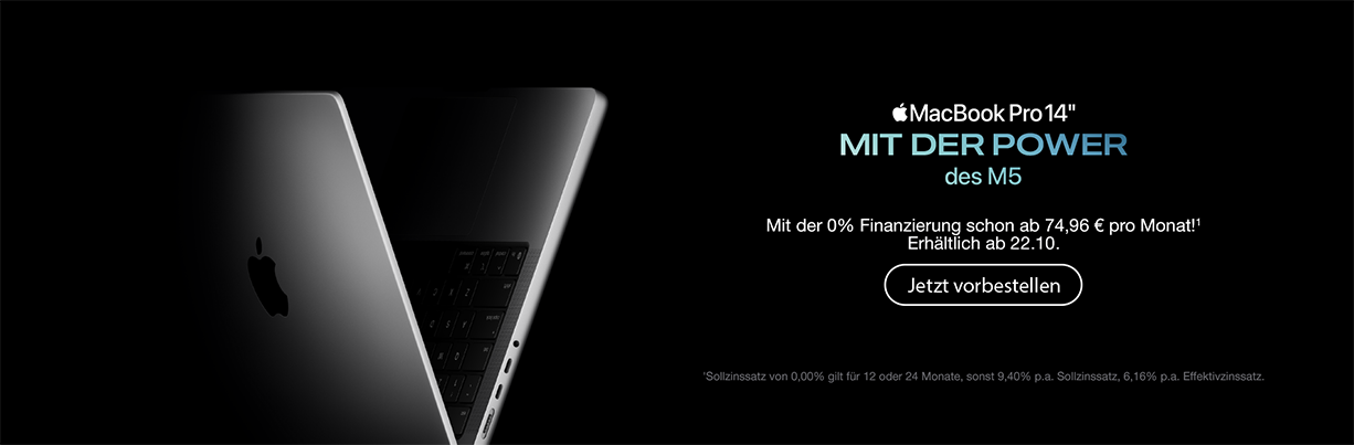 Startseitenbanner MacBook Pro M5