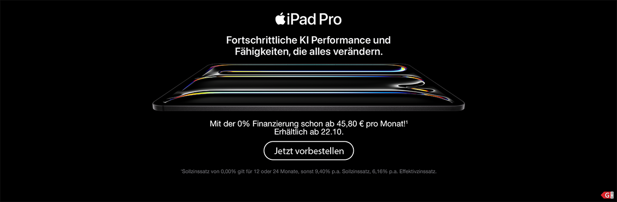 Startseitenbanner iPad Pro M5