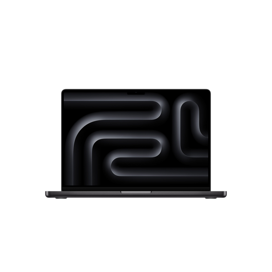 Sie sehen das Produktbild 01 von MacBook Pro 14" mit M5 Chip mit 10-Core CPU und 10-Core GPU, 16GB, 512GB SSD, Space Schwarz MacBook Pro 14" mit M5 Chip mit 10-Core CPU und 10-Core GPU, 16GB, 512GB SSD, Space Schwarz