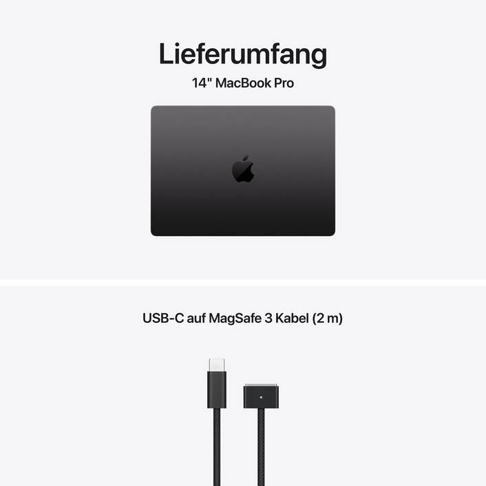 Sie sehen das Produktbild 09 von MacBook Pro 14" mit M5 Chip mit 10-Core CPU und 10-Core GPU, 16GB, 512GB SSD, Space Schwarz MacBook Pro 14" mit M5 Chip mit 10-Core CPU und 10-Core GPU, 16GB, 512GB SSD, Space Schwarz