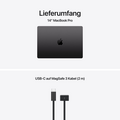 MacBook Pro 14" mit M5 Chip mit 10-Core CPU und 10-Core GPU, 16GB, 1TB SSD, Space Schwarz