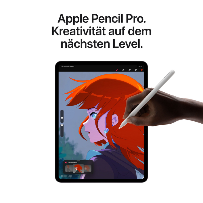 iPad Pro 13&quot; Wi-Fi mit Standardglas, 256GB, Space Schwarz