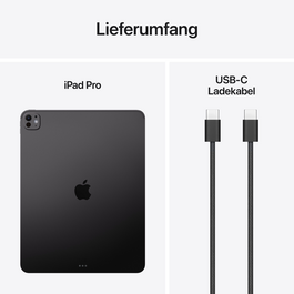 iPad Pro 13&quot; Wi-Fi mit Standardglas, 256GB, Space Schwarz