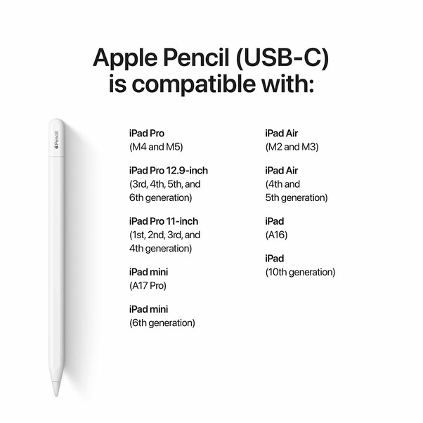Sie sehen das Produktbild 05 von Apple Pencil (USB-C) Apple Pencil (USB-C)