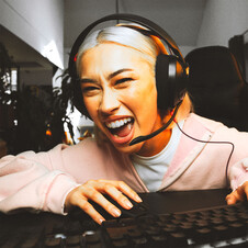 JBL Quantum 250, Kabelgebundenes Over-Ear-Gaming-Headset, schwarz