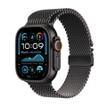 Apple Watch Ultra 2 GPS + Cellular, 49 mm Titangehäuse Schwarz, Milanaise Armband Titan Schwarz – S