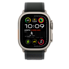 Sie sehen das Produktbild 05 von Apple Watch 49mm Trail-Loop, schwarz - M/L - Gehäusefarbe natur Apple Watch 49mm Trail-Loop, schwarz - M/L - Gehäusefarbe natur