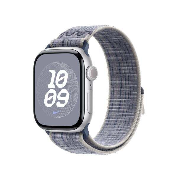 Sie sehen das Produktbild 04 von Apple Watch 42mm Nike Sport Loop, grau/blau Apple Watch 42mm Nike Sport Loop, grau/blau