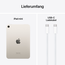 iPad mini Wi-Fi, 512GB, polarstern, 8,3" (7. Gen.)