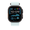 Apple Watch 49mm Verlängerung Ocean-Armband, kristallblau - Gehäusefarbe schwarz