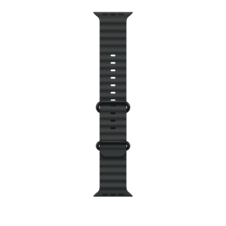 Apple Watch 49mm Ocean-Armband, schwarz - Gehäusefarbe schwarz