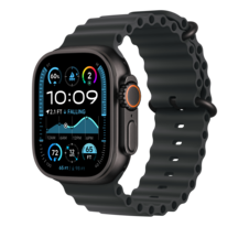 Apple Watch 49mm Ocean-Armband, schwarz - Gehäusefarbe schwarz
