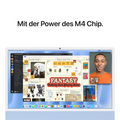 iMac 24" mit 4.5K Retina Display, M4 Chip 8-Core CPU und 8-Core GPU, 16GB, 256GB SSD, blau