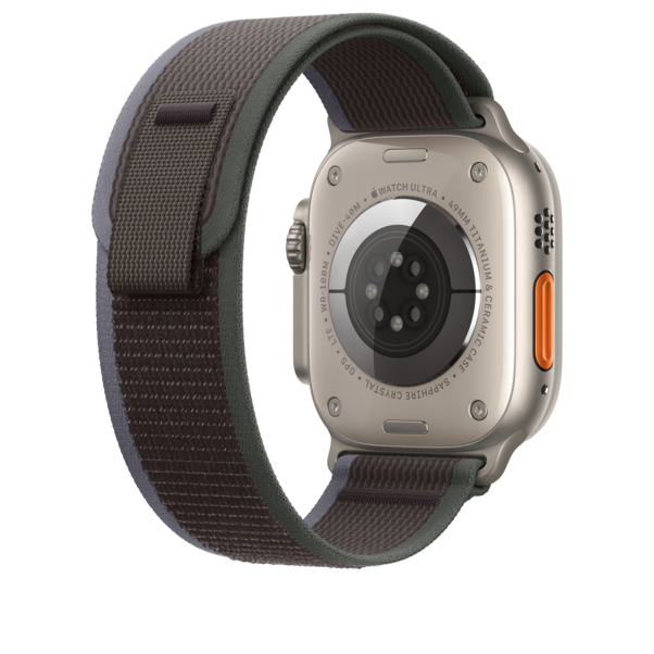 Sie sehen das Produktbild 05 von Apple Watch 49mm Trail Loop, blau/schwarz, S/M> Apple Watch 49mm Trail Loop, blau/schwarz, S/M>