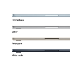 MacBook Air 13" mit M4 Chip, 10-Core CPU und 8-Core GPU, 16GB, 256GB SSD, polarstern>