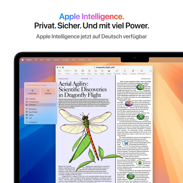 MacBook Air 13" mit M4 Chip, 10-Core CPU und 8-Core GPU, 16GB, 256GB SSD, polarstern>