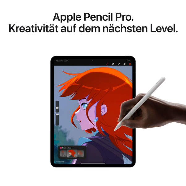 Apple iPad Pro 13" Wi-Fi mit Standardglas, 1TB, space schwarz