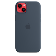 Sie sehen das Produktbild 06 von Apple iPhone 14 Plus Silikon Case mit MagSafe, sturmblau Apple iPhone 14 Plus Silikon Case mit MagSafe, sturmblau