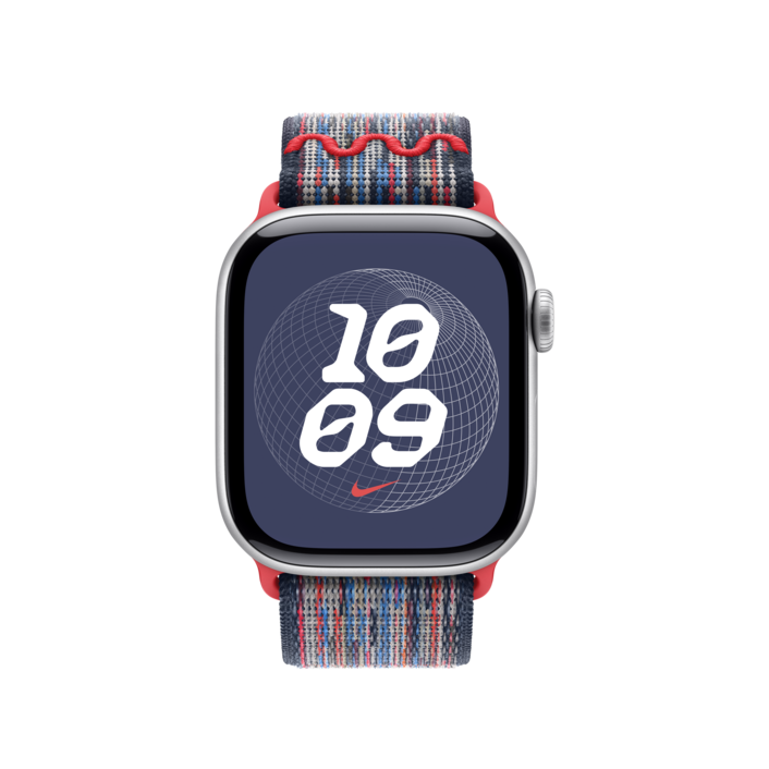 Apple Watch 40mm Nike Sport Loop, blau/rot>
