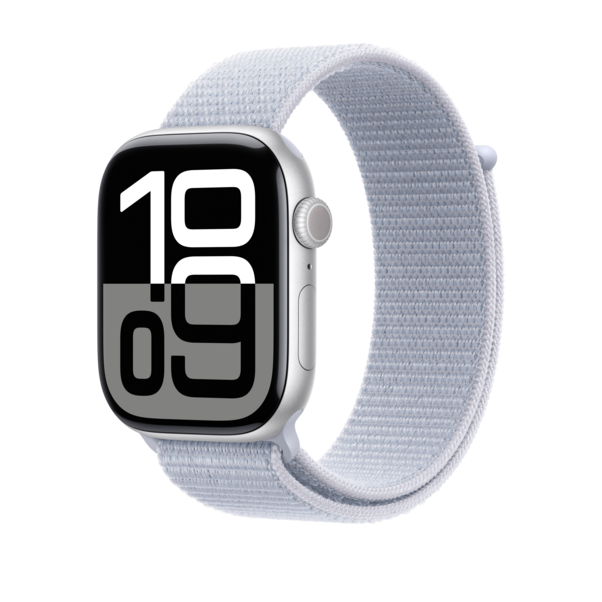 Sie sehen das Produktbild 03 von Apple Watch 46mm Sport Loop, wolkenblau Apple Watch 46mm Sport Loop, wolkenblau