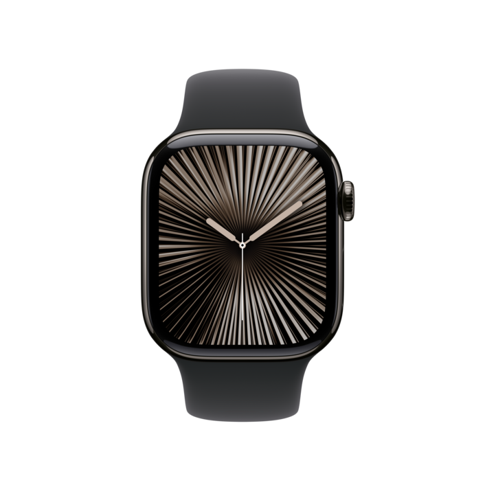 Apple Watch 42mm Sportarmband, schwarz - S/M