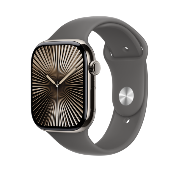 Sie sehen das Produktbild 03 von Apple Watch 46mm Sportarmband, steingrau - S/M Apple Watch 46mm Sportarmband, steingrau - S/M