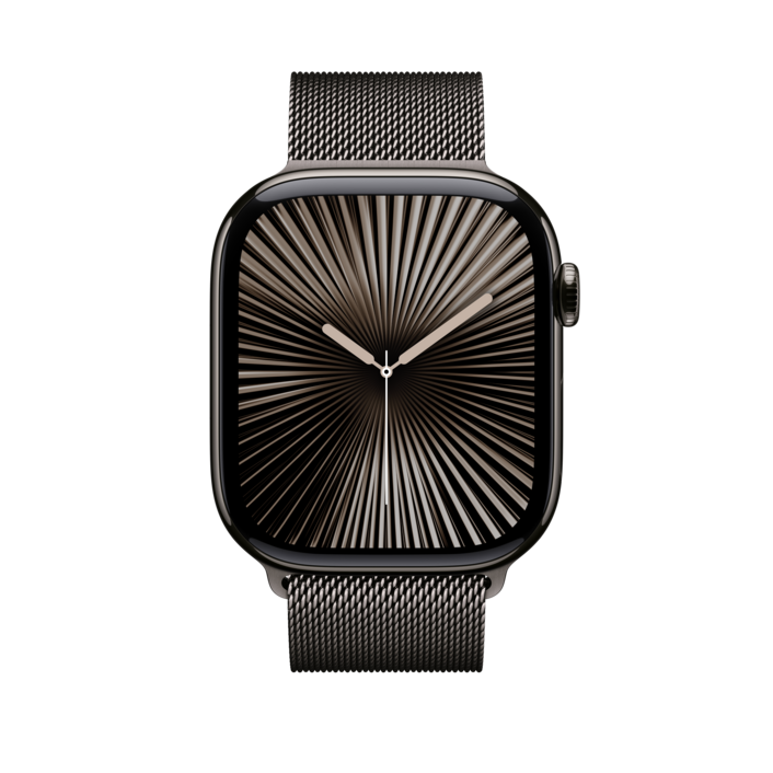 Sie sehen das Produktbild 06 von Apple Watch 46mm Milanaise-Armband, schiefer - M/L Apple Watch 46mm Milanaise-Armband, schiefer - M/L