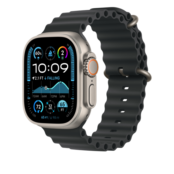 Sie sehen das Produktbild 04 von Apple Watch 49mm Verlängerung Ocean-Armband, schwarz - Gehäusefarbe natur Apple Watch 49mm Verlängerung Ocean-Armband, schwarz - Gehäusefarbe natur