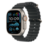 Apple Watch 49mm Verlängerung Ocean-Armband, schwarz - Gehäusefarbe natur