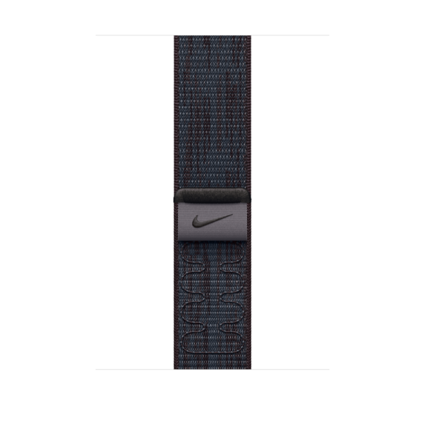 Sie sehen das Produktbild 02 von Apple Watch 46mm Nike Sport Loop, schwarz/blau Apple Watch 46mm Nike Sport Loop, schwarz/blau