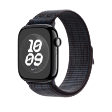 Apple Watch 46mm Nike Sport Loop, schwarz/blau