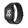 Sie sehen das Produktbild 04 von Apple Watch 46mm Nike Sport Loop, schwarz/blau Apple Watch 46mm Nike Sport Loop, schwarz/blau