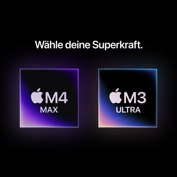 Mac Studio M4 Max Chip mit 14-Core CPU, 32-Core GPU, 36GB, 512GB SSD