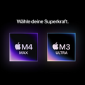 Mac Studio M4 Max Chip mit 14-Core CPU, 32-Core GPU, 36GB, 512GB SSD