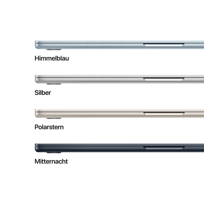 MacBook Air 15" mit M4 Chip, 10-Core CPU und 10-Core GPU, 16GB, 512GB SSD, mitternacht>
