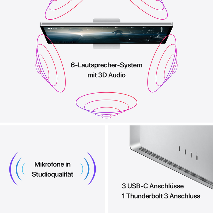 Apple Studio Display - Standardglas - VESA Mount Adapter (ohne Standfuß)>