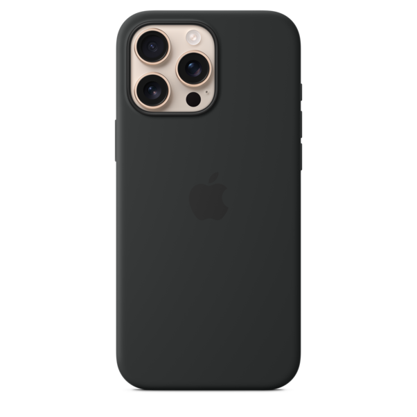 Sie sehen das Produktbild 02 von Apple iPhone 16 Pro Max Silikon Case mit MagSafe, schwarz Apple iPhone 16 Pro Max Silikon Case mit MagSafe, schwarz
