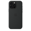 Apple iPhone 16 Pro Max Silikon Case mit MagSafe, schwarz
