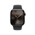 Sie sehen das Produktbild 04 von Apple Watch Series 10 GPS + Cellular, Titan schiefer, 42mm mit Sportarmband, schwarz - S/M> Apple Watch Series 10 GPS + Cellular, Titan schiefer, 42mm mit Sportarmband, schwarz - S/M>