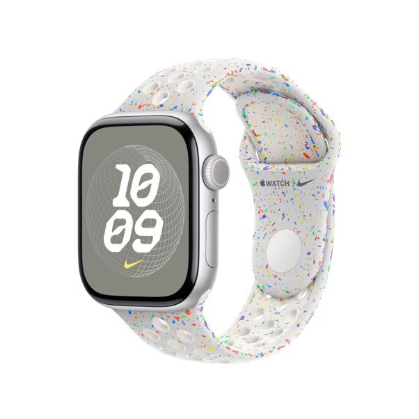 Apple Watch 40mm Nike Sportarmband, pure platinum - M/L