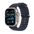 Apple Watch Ultra 2 GPS + Cellular, Titan natur, 49mm mit Ocean-Armband, blau&gt;