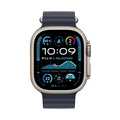 Apple Watch Ultra 2 GPS + Cellular, 49 mm Titangehäuse Natur, Ocean Armband Marine