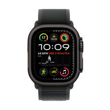 Apple Watch Ultra 2 GPS + Cellular, Titan schwarz, 49mm mit Trail-Armband, schwarz - S/M>