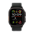 Apple Watch Ultra 2 GPS + Cellular, Titan schwarz, 49mm mit Trail-Armband, schwarz - S/M>