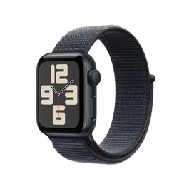 Apple Watch SE GPS, Aluminium mitternacht, 40mm mit Sport Loop, tinte&gt;