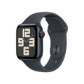 Apple Watch SE GPS + Cellular, Aluminium mitternacht, 40mm mit Sportarmband, mitternacht - S/M>