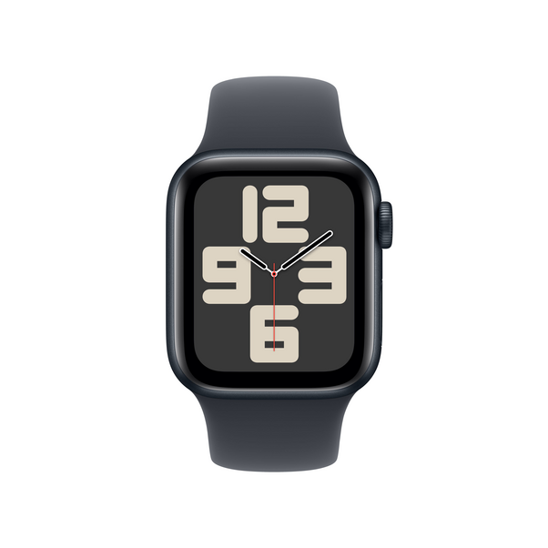 Apple Watch SE GPS + Cellular, Aluminium mitternacht, 40mm mit Sportarmband, mitternacht - S/M>